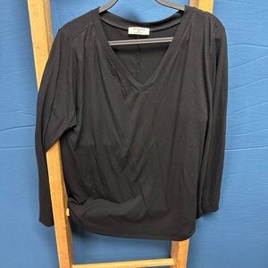 Zenana black long sleeve. 3x